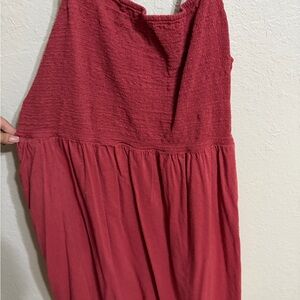 Old Navy Red Midi Dress